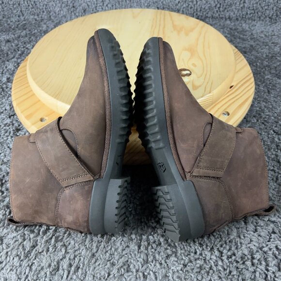 Ugg Boots Cheyne Women Size 5.5 Brown Leather Waterproof Wool Lined Ankle Bootie - Picture 6 of 9